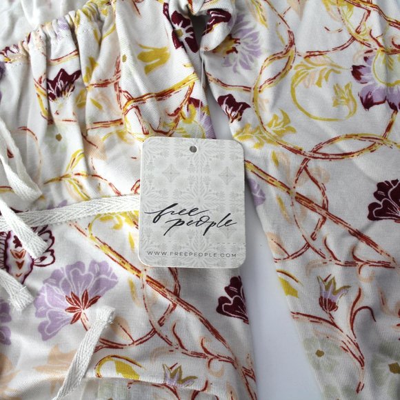 Free People Make It Easy Top in Whats Your Shade XS floral print long sleeve New - Picture 6 of 10